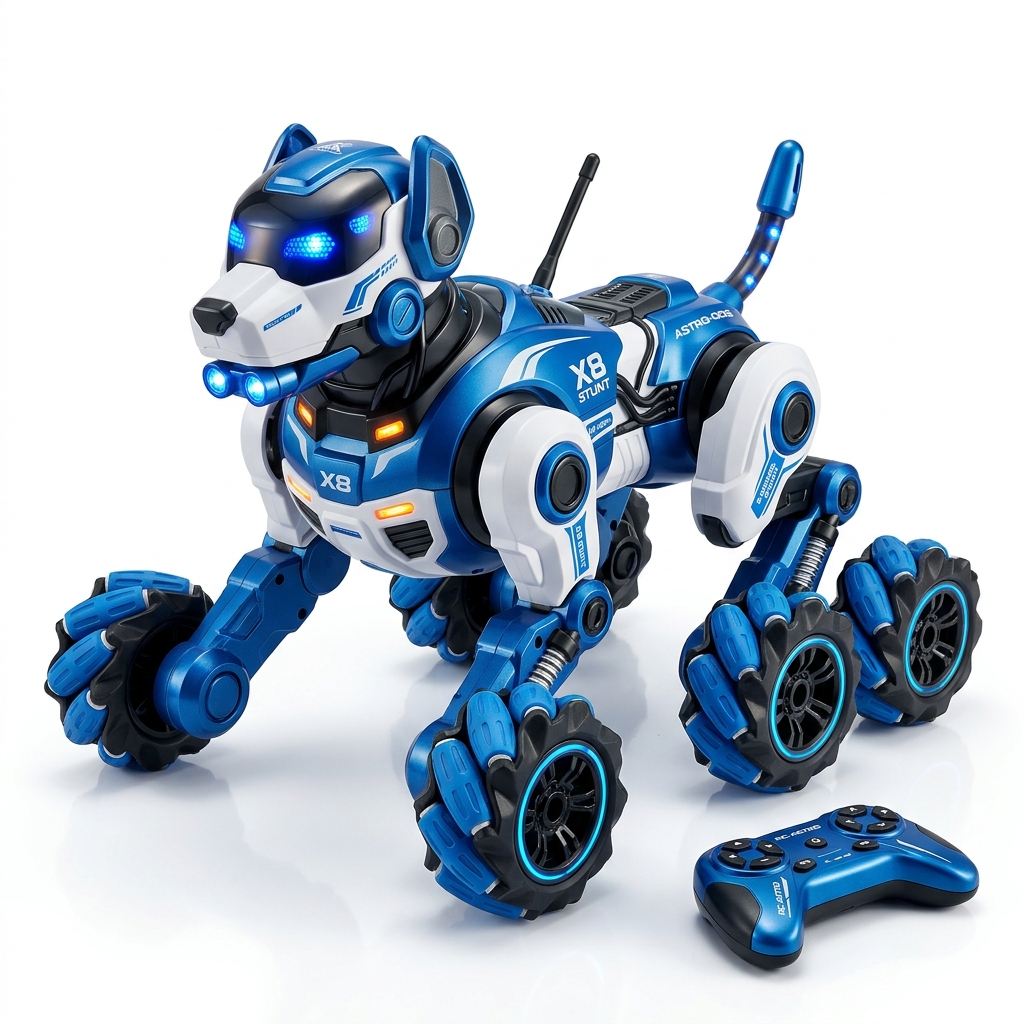 8-Wheel 360° Stunt Remote Control Robot Dog - photo 1
